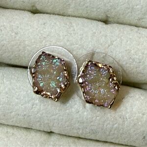 Druzy Style stud earrings